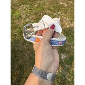 Novo Beaded White Belt